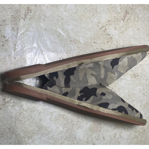 Lucky Brand Womens Arvy Camo Suede Slip-On Mules 8M Casual Comfort - Picture 7 of 9